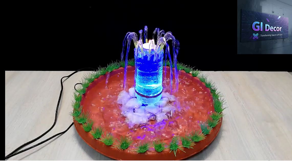 MistGlow Lotus Jet Fountain