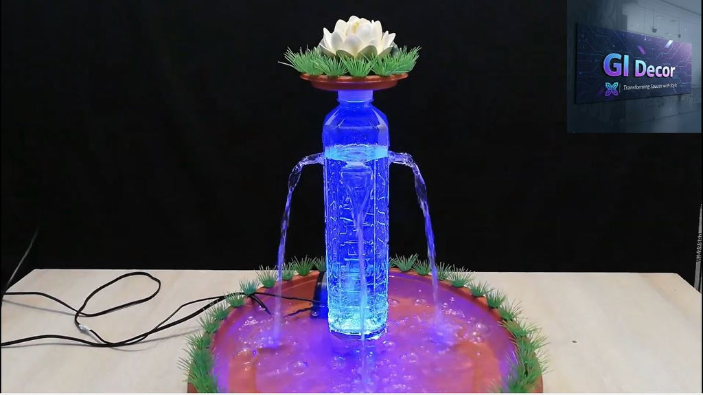 Lotus Aura RGB LED Fountain