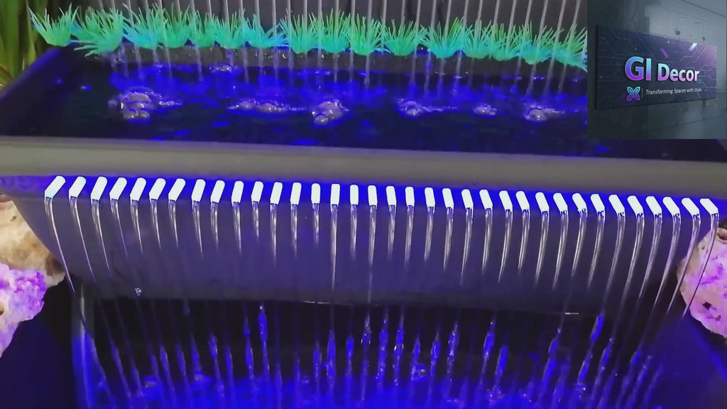 AquaGlow Cascade LED Fountain