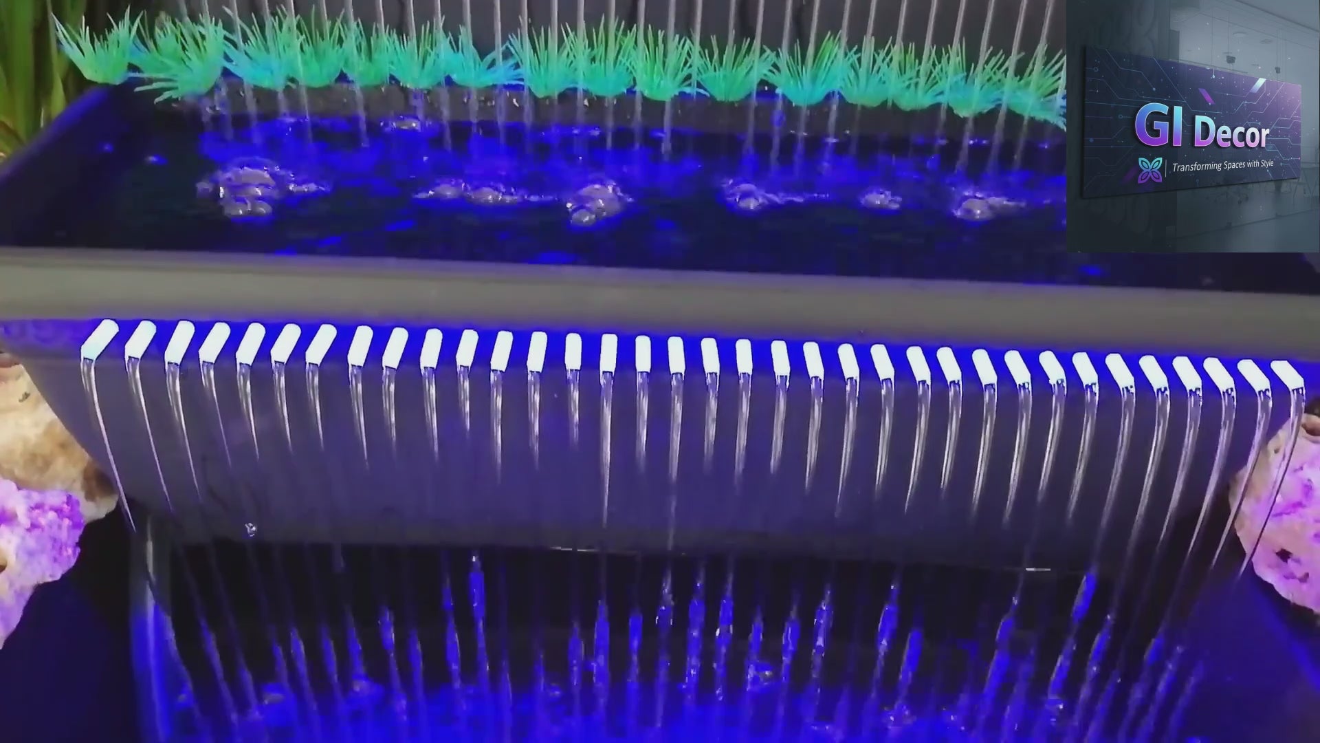 AquaGlow Cascade LED Fountain