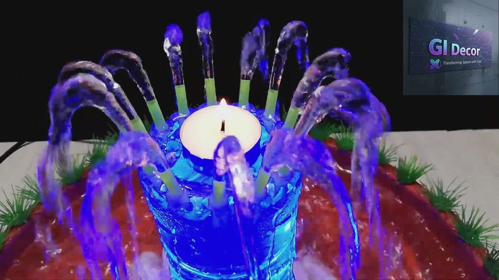 MistGlow Lotus Jet Fountain